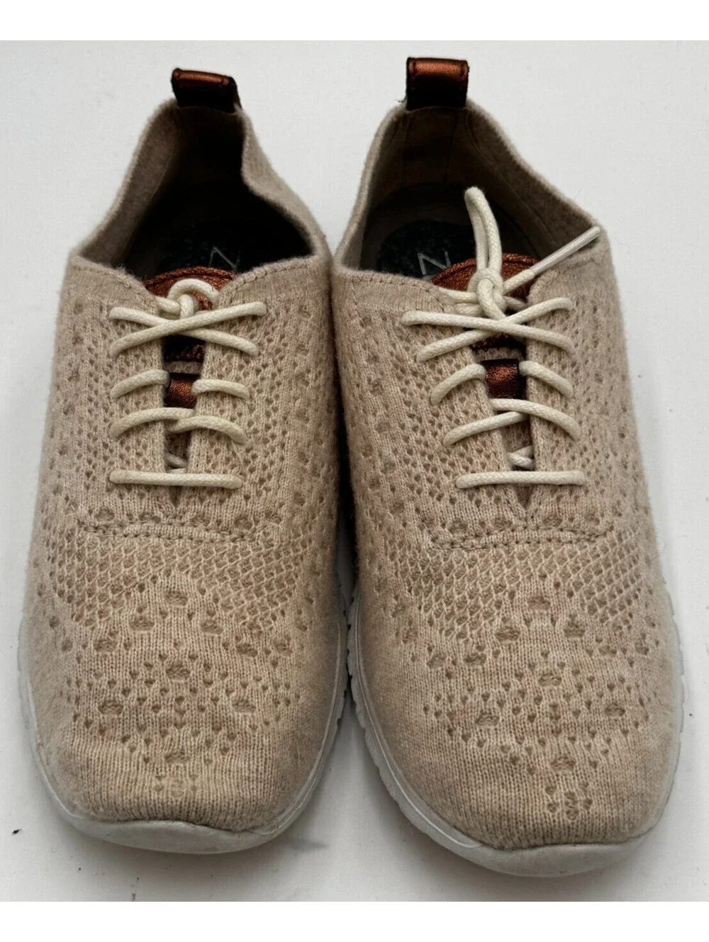 Cole Haan Zerøgrand Women's Shoes Size 6.5  Beige Wingtip Oxfords Shoes W13200